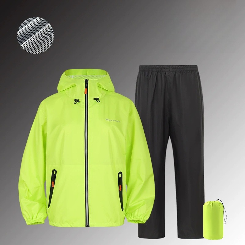 Cycling Gear For Men - Combinaison de pluie imperméable intégrale réfléchissante