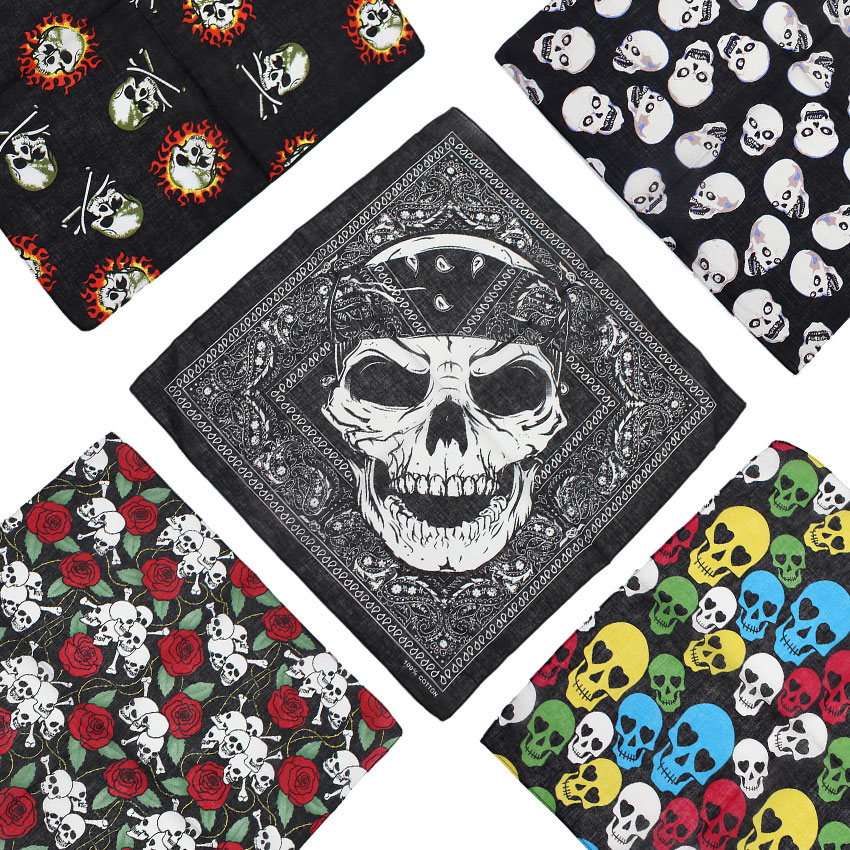 Cycle Zone - Foulard Bandana carré 100% coton, mouchoir