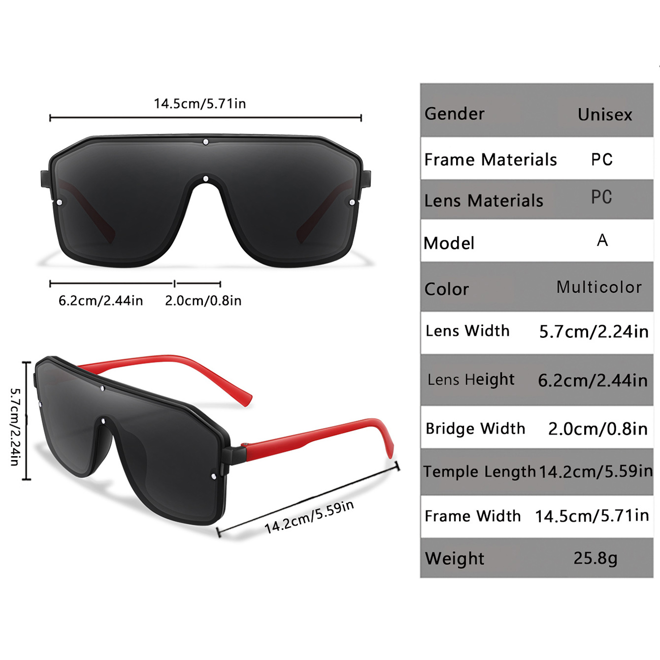 Lunettes de soleil carrées à g - Cycle Zone avis et prix