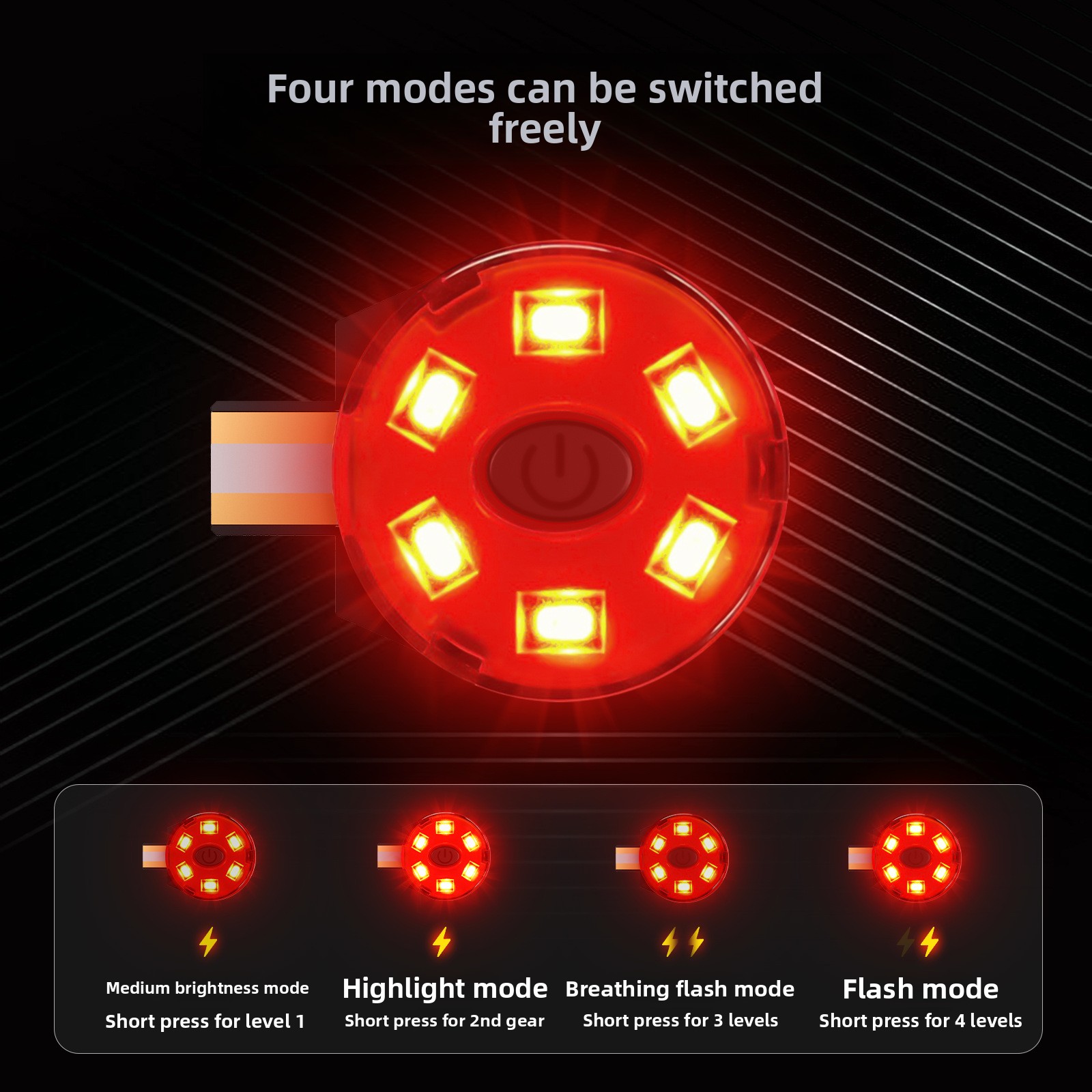 Feu arrière de casque LED rech - Cycling Gear Helmet avis et prix