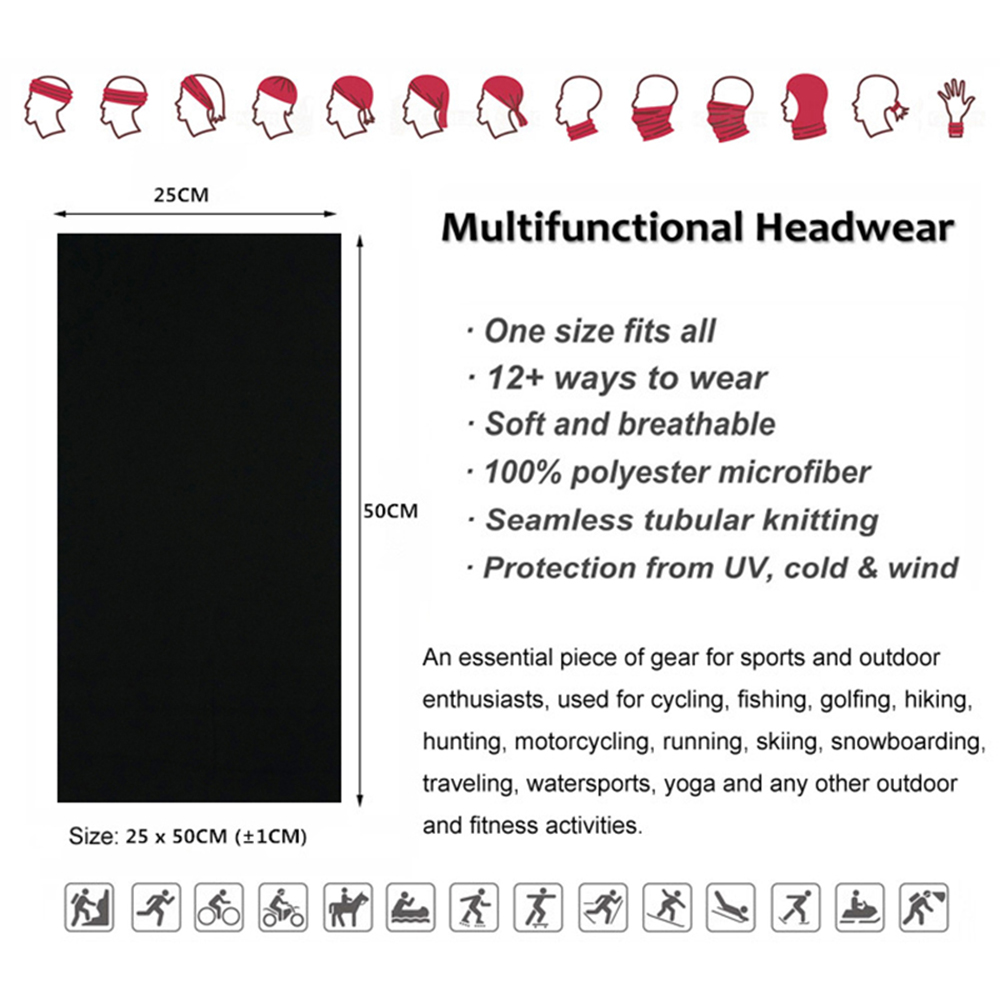 Bandanas de couleur unie sans  - Gear In Cycling avis et prix