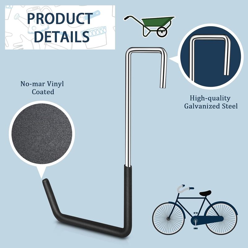 Lot de 6 crochets robustes pou - Cycling Gear Hanger avis et prix
