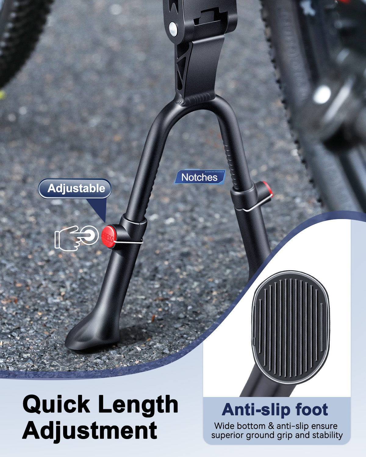 Béquille de vélo réglable à do - Cycle Zone avis et prix
